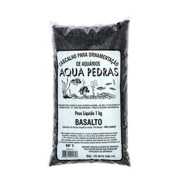 Substrato para Aquários Basalto Aqua Pedras Nº 1 1 kg