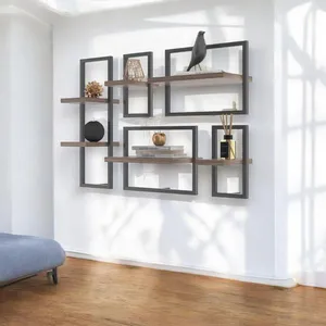 Conjunto 6 Prateleiras Industrial Affara - Pleno