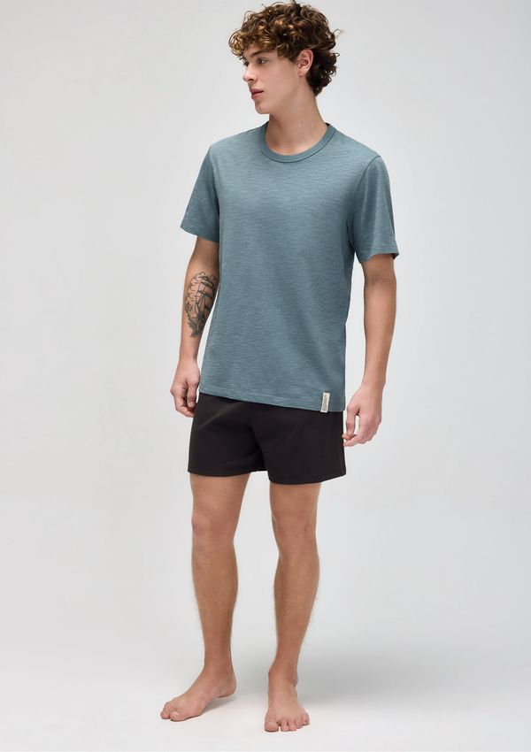 Pijama Curto Masculino Em Malha Flamê - Azul XG