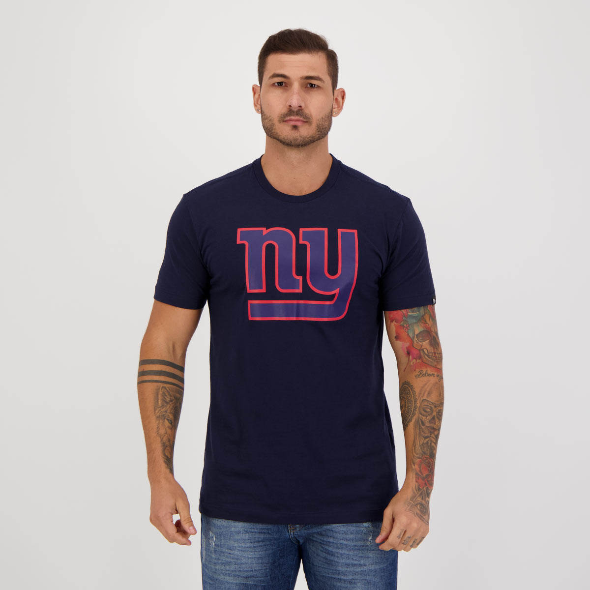Camiseta New Era NFL New York Giants Basic Marinho