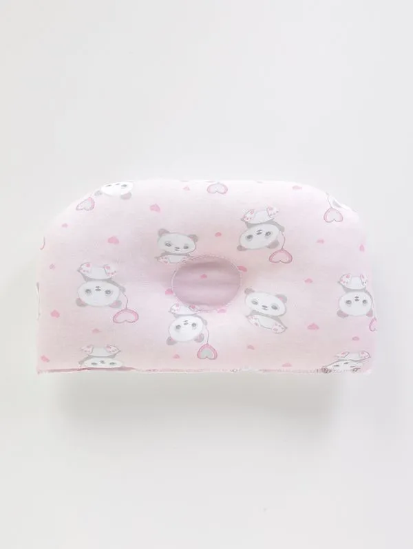 Travesseiro Anatômico Infantil Para Bebê - Rosa U