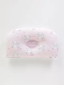Travesseiro Anatômico Infantil Para Bebê - Rosa U