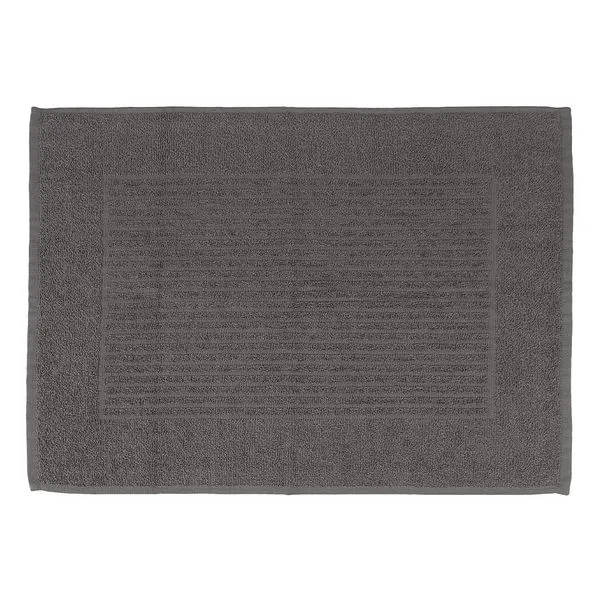 Toalha de Piso Basic Antiderrapante 100% Algodão Cor 8239 Cinza 50x70cm 204197 - Tecelagem Atlântica