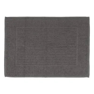 Toalha de Piso Basic Antiderrapante 100% Algodão Cor 8239 Cinza 50x70cm 204197 - Tecelagem Atlântica