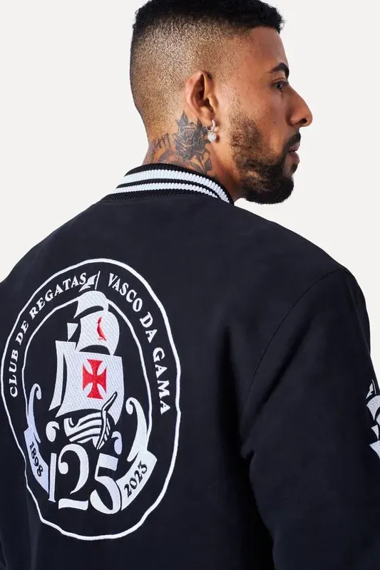 Jaqueta Varsity Vasco Da Gama Preto - P