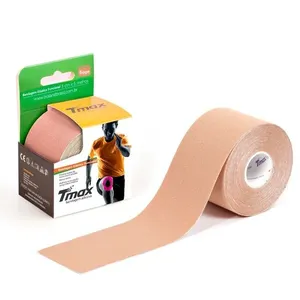 Bandagem Elástica Kinesio TMax 5cm x 5m Bege