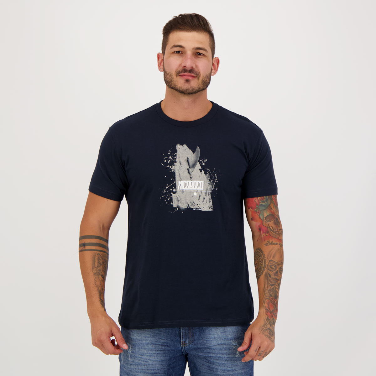 Camiseta Nicoboco Bratslova Marinho