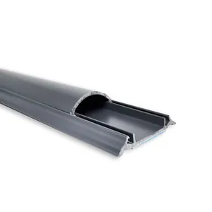 Canaleta com Adesivo para Piso 2 Metros Alumbra Canaleta com Adesivo para Piso 45x15mm Cinza 2 Metros