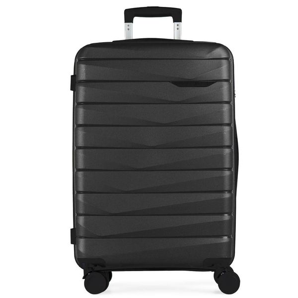 Mala de Viagem 32 kg Polipropileno 4 Rodas Route Preta G / Preto