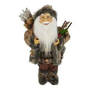 Papai Noel Com Saco De Presentes 45cm