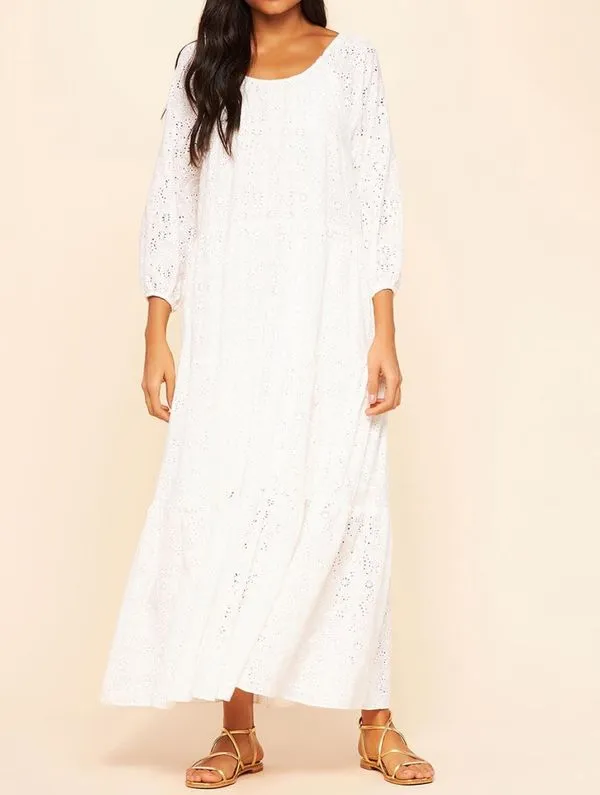 Vestido Longo Liso Celebrar BRANCO G
