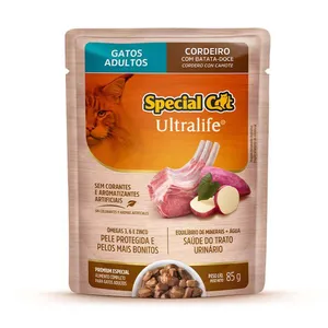 Ração Úmida Special Cat Ultralife Gatos Adultos Cordeiro 85 g