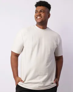 Camiseta Plus Size Masculina Texturizada Manga Curta Cinza G2