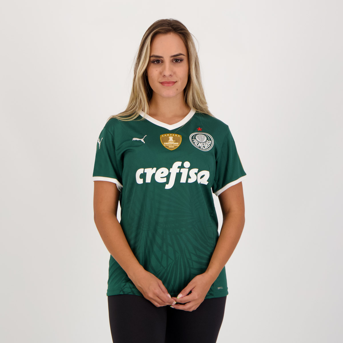 Camisa Puma Palmeiras I 2022 Feminina Campeão Libertadores 2021