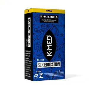 Preservativo K-Med K-Misinha Netflix Sex Education Extra Lubrificado 8 Unidades