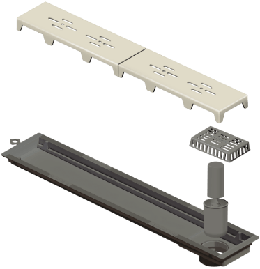 Novii ralo linear pvc sifonado 50cm oculto