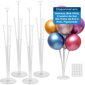 Kit Balões Branco 4 Peças Festa Decor JOYYPOP A-BI