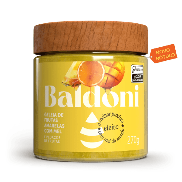 Geleia de Frutas Amarelas com Mel Baldoni 270g