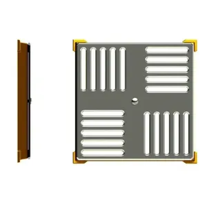 Dispositivo Caixilho para Piscina de Alvenaria 15x15cm em Latão e Inox Inaqua Dispositivo Caixilho 15x15cm em Latão e Inox para Piscina Inaqua