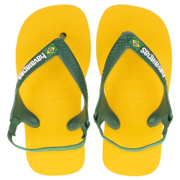 Chinelo Infantil Baby Brasil Havaianas - 4140577 AMARELO 25/26
