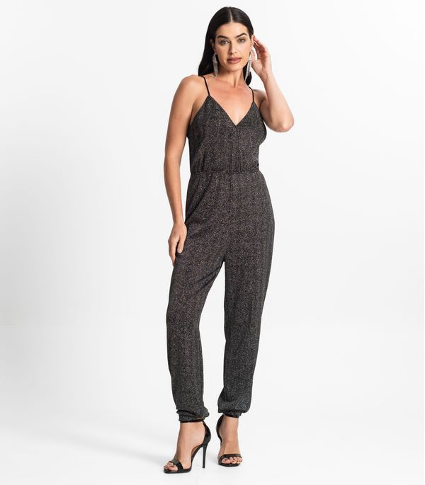 Macacão Feminino Em Lurex Endless Cinza G