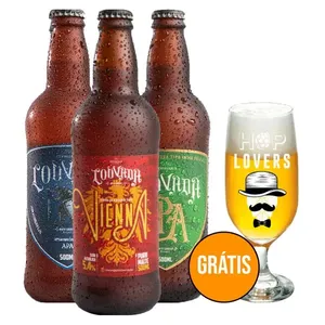 Kit 3 Cervejas Louvada + Copo Grátis