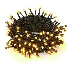 Pisca-Pisca Global 200 Leds Branco Quente Fio Verde 15 Metros 127V (MP)