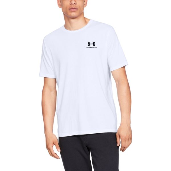 Camiseta de Treino Masculina Under Armour Sportstyle Left Chest GG Branco