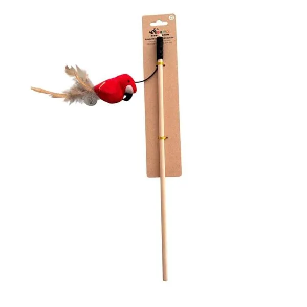 Brinquedo Para Gatos Varinha Interativa Arara 40cm (MP)