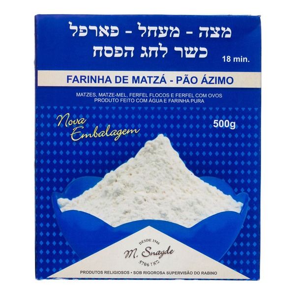 Farinha de Matzá Pão Ázimo Kosher 500g