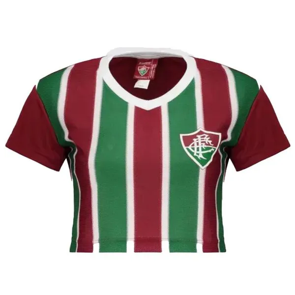 Camisa Cropped Feminina Fluminense Braziline Êxtase Vinho G (MP)
