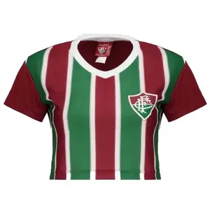 Camisa Cropped Feminina Fluminense Braziline Êxtase Vinho G (MP)