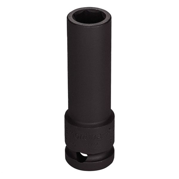 Soquete De Impacto Sextavado Longo Em Aço Cromo Molibdênio 18 Mm - Encaixe 1/2'' Tramontina