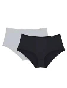 Kit de Calcinhas Maxi Classic 02 - 2 und PRETO/BRANCO G