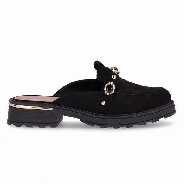 PICCADILLY MAXI - Sapato Mule Gisa Anabela Médio Preto 36