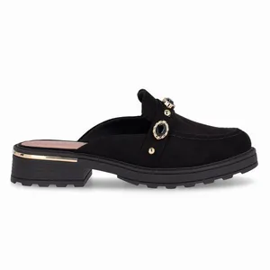 PICCADILLY MAXI - Sapato Mule Gisa Anabela Médio Preto 36