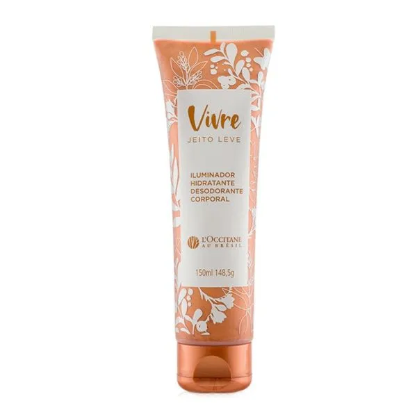 Loção Corporal Iluminador L'Occitane Vivre Jeito Leve 150ml