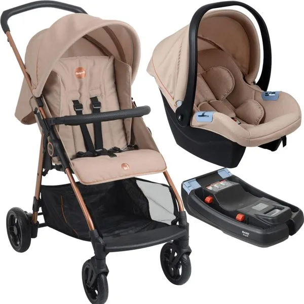 Carrinho de Bebe Bebe Conforto e Base Burigotto Lui 22 Mon Amour