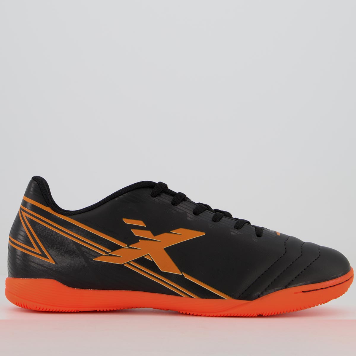 Chuteira Oxn Dynamic 2 Futsal Preta e Laranja