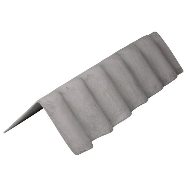 Cumeeira Shed Fibrocimento Esquerda 75º Cinza 110x30cm Brasilit Cumeeira Shed Fibrocimento Esquerda Cinza 75º 110x30cm Brasilit