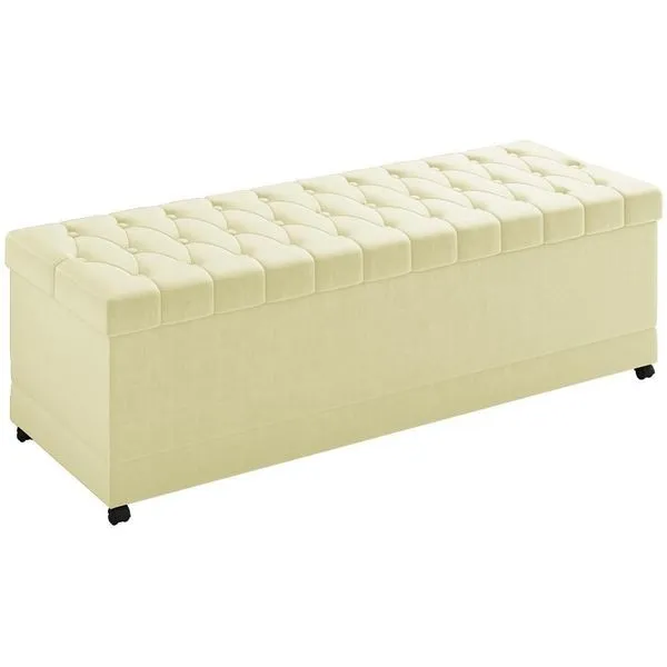 Recamier Calçadeira Bau 140 Cm Rodizios Madi Corano Tcs 350 Peer Tcs 350