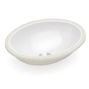 Cuba de Embutir Louça Oval SMSL Branca 39x30cm Celite Cuba de Embutir Oval Branca 39x30cm Louça Celite SMSL