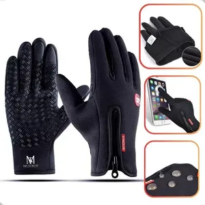 Luva para Moto e Ciclismo Modelo 1 m Impermeável com Tela Sensível ao Toque Térmica Preto OEM Luva para Moto e Ciclismo Modelo 1 m Térmica Impermeável com Tela Sensível ao Toque Preto OEM