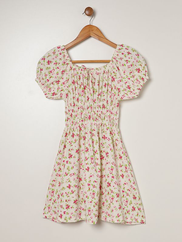 Vestido Anarruga Juvenil Para Menina - ROSA 14
