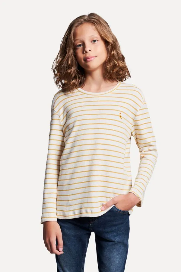 Camiseta Mini Navy Color Amarelo - 18