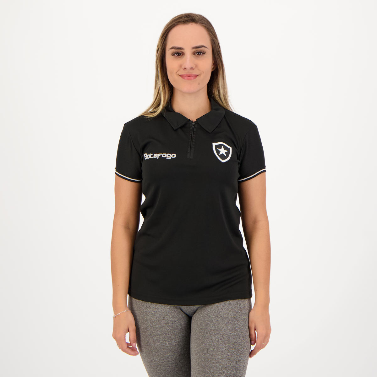 Polo Botafogo Dry Feminina Preta