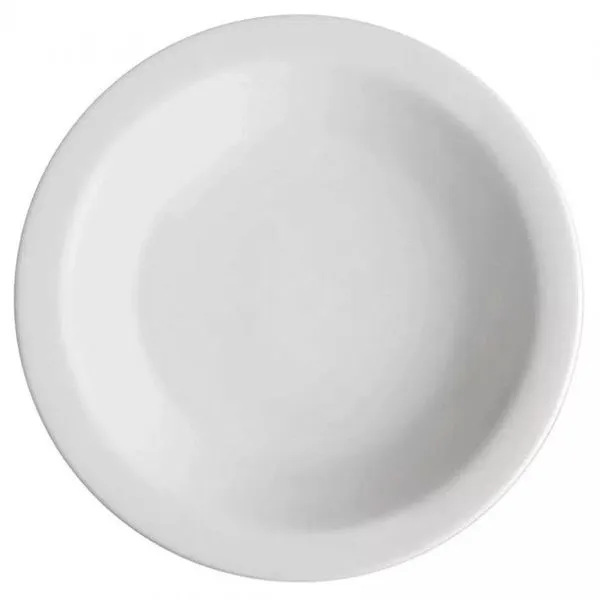 Jogo De 20 Prato Fundo Sopa Massa Branco Ceramica - Porcelart