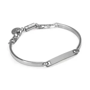 Pulseira Bronny de Aço Personalizável Prata G-GG