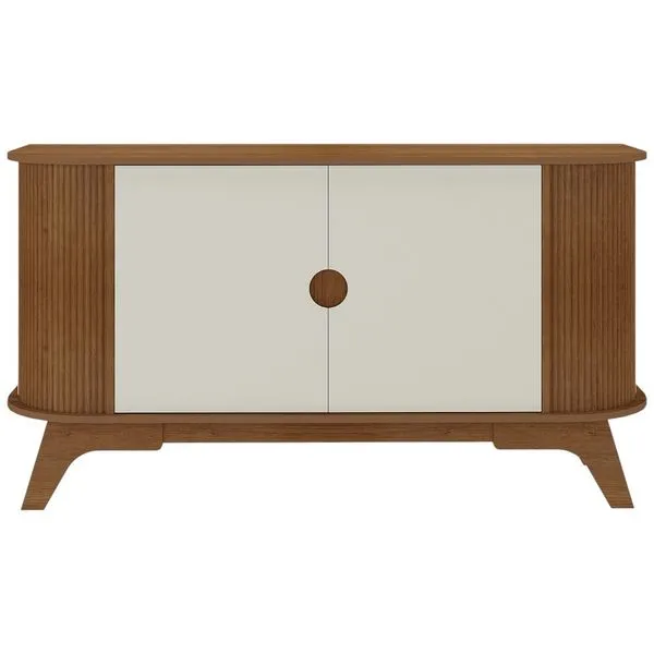 Aparador Buffet Artelty 02 Portas Vivaldi Cinamomo E Off White 4720