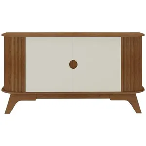 Aparador Buffet Artelty 02 Portas Vivaldi Cinamomo E Off White 4720